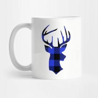 Blue Flannel Hunting Deer Buck Hunter Mug